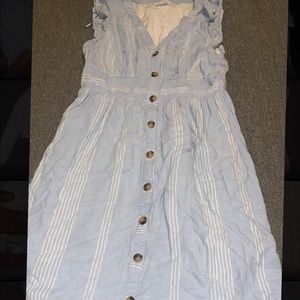 long dress with buttons